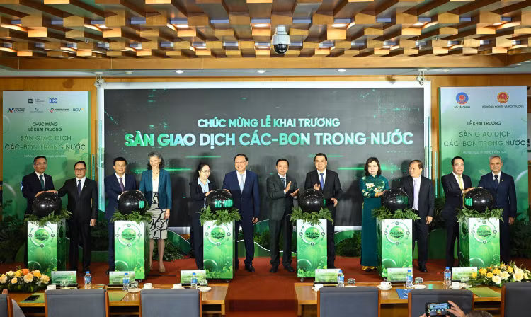 Lễ khai trương Sàn giao dịch các-bon trong nước được tổ chức sáng 29/6