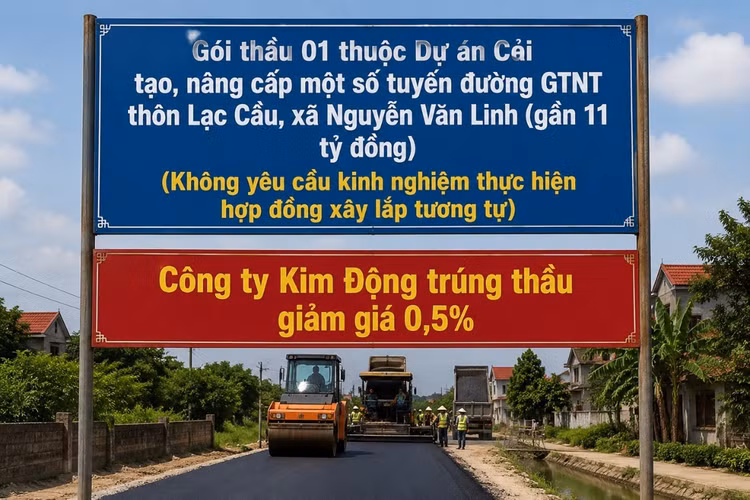 Xã Nguyễn Văn Linh (Hưng Yên): Không yêu cầu kinh nghiệm xây lắp tương tự, Công ty Kim Động thuận lợi trúng gói thầu gần 11 tỷ đồng