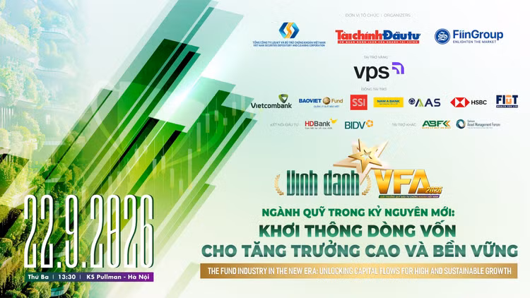 VFA 2026 - Mùa đầu tiên của Giải thưởng Quỹ đầu tư chứng khoán Việt Nam sẽ diễn ra ngày 22/9