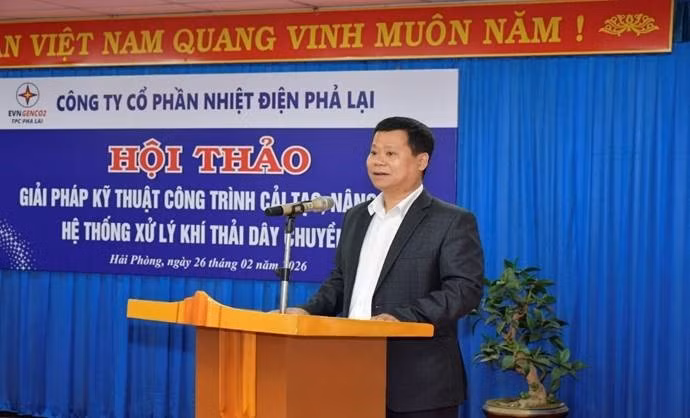 Ông Mai Quốc Long - Chủ tịch HĐQT Công ty phát biểu