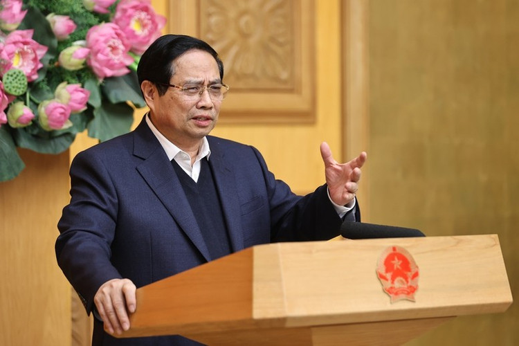 Thủ tướng Chính phủ Phạm Minh Chính ghi nhận, biểu dương, đánh giá cao các bộ, ngành, địa phương, nhất là người đứng đầu đã vào cuộc tích cực triển khai hiệu quả "Chiến dịch Quang Trung" - Ảnh: VGP/Nhật Bắc