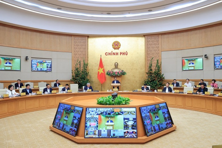 Thủ tướng nhấn mạnh, kiên định mục tiêu thúc đẩy tăng trưởng từ 10% trở lên, giữ vững ổn định kinh tế vĩ mô, kiểm soát lạm phát và bảo đảm các cân đối lớn của nền kinh tế - Ảnh: VGP/Nhật Bắc