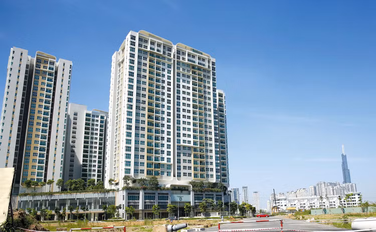 Nhóm bất động sản xếp vị trí thứ 2 về giá trị phát hành trái phiếu doanh nghiệp 7 tháng năm 2021 với tổng khối lượng phát hành 75,8 nghìn tỷ đồng. Ảnh: Lê Tiên