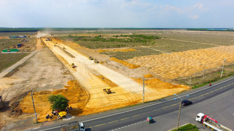 Dự án Thu hồi đất, bồi thường, hỗ trợ, tái định cư Cảng hàng không quốc tế Long Thành chậm tiến độ có liên quan đến công tác xây dựng các khu tái định cư, công tác kiểm đếm, xây dựng giá bồi thường. Ảnh: Song Lê