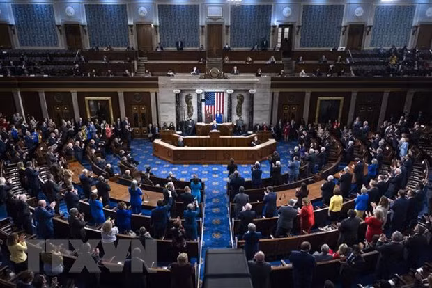 Quang cảnh một phiên họp Quốc hội Mỹ ở Washington, DC. (Ảnh: AFP/TTXVN)