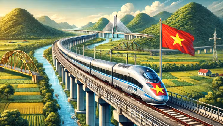Dự án Đường sắt tốc độ cao trên trục Bắc - Nam có tổng mức đầu tư hơn 1,7 triệu tỷ đồng, tổng chiều dài 1.541 km, đi qua 20 tỉnh, thành phố, vận tốc thiết kế 350 km/h
