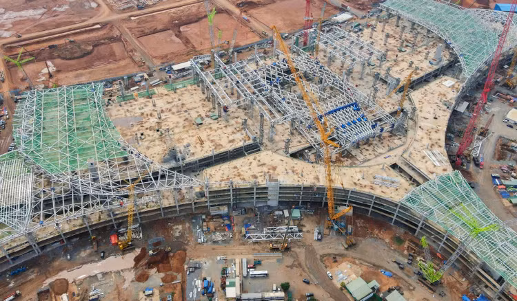 Gói thầu số 5.11 có giá 2.712,893 tỷ đồng, thuộc Dự án thành phần 3 Các công trình thiết yếu trong cảng hàng không thuộc Dự án Đầu tư xây dựng. Ảnh: Phước Tuấn