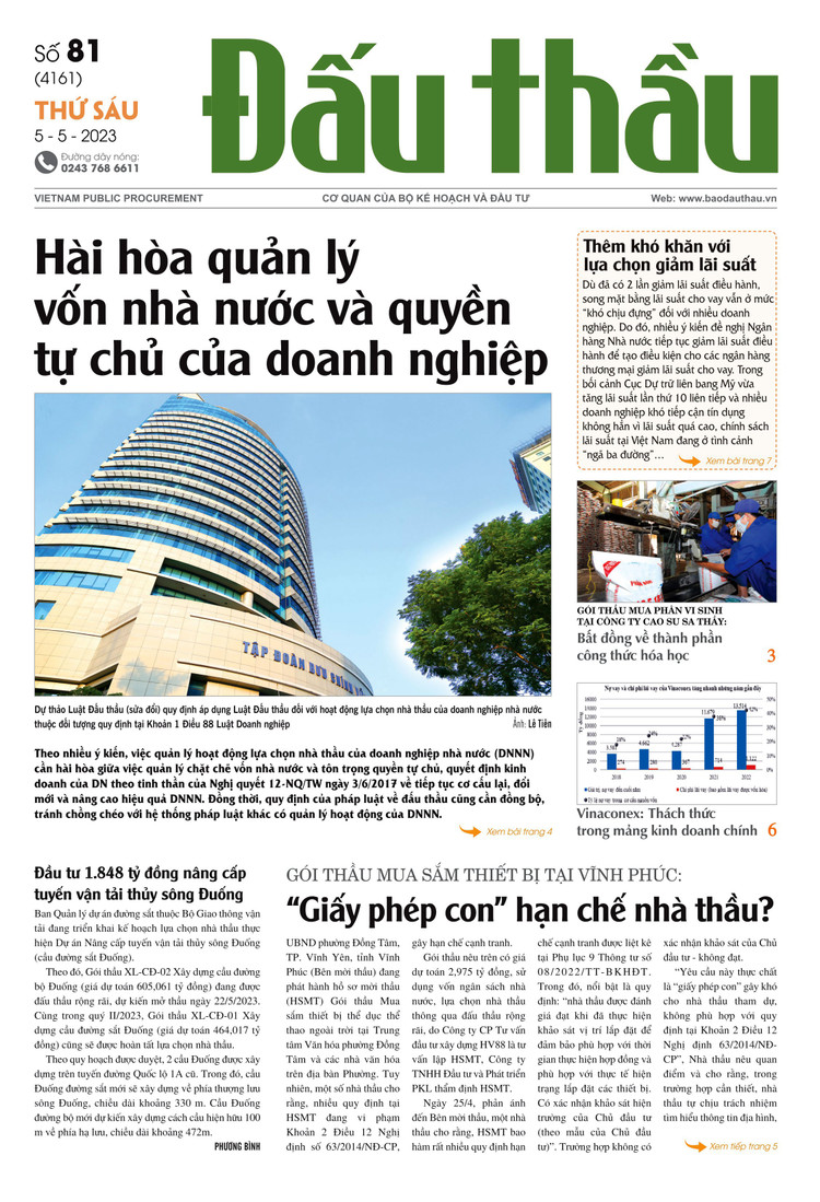 Báo Đấu thầu số 81 ra ngày 5/5/2023