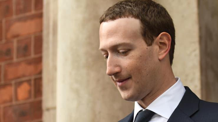 CEO Mark Zuckerberg của Facebook - Ảnh: Getty/CNBC.