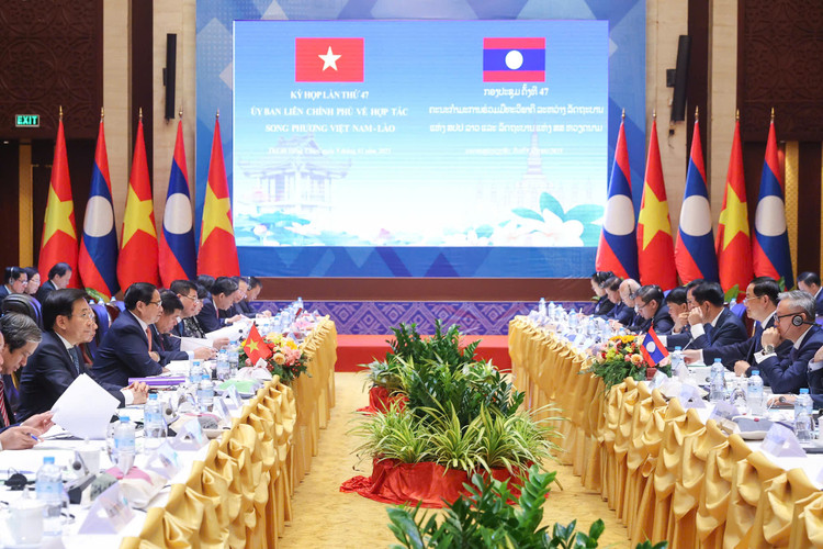 Kỳ họp lần thứ 47 Ủy ban liên Chính phủ về hợp tác song phương Việt Nam - Lào ngày 9/1/2025