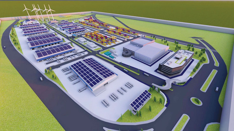 Phối cảnh Việt Nam SuperPort™ do Liên doanh T&T - YCH đầu tư phát triển