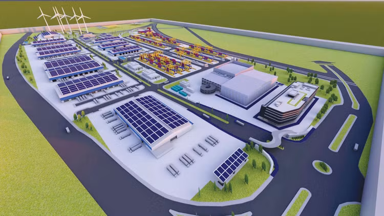 Phối cảnh Việt Nam SuperPort™ do Liên doanh T&T - YCH đầu tư phát triển