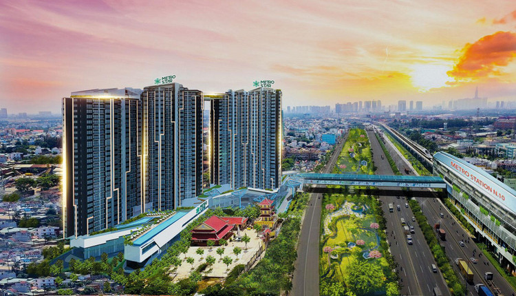 Metro Star sở hữu vị thế đắt giá trên trục Xa lộ Hà Nội và là dự án hiếm hoi nối thẳng đến ga Metro số 10
