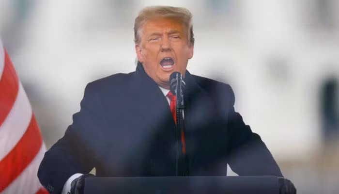 Tổng thống Mỹ Donald Trump phát biểu trước người ủng hộ ở Washington DC ngày 6/1 - Ảnh: Reuters.