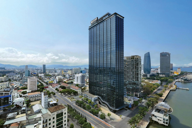 Tháp căn hộ Dự án M Landmark Residences tại đường Bạch Đằng, quận Hải Châu, TP. Đà Nẵng. Ảnh: Minh Hạnh