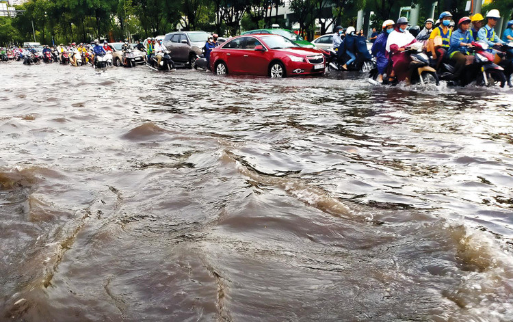 Dự án Cải thiện hệ thống thoát nước, nước thải và thích ứng với biến đổi khí hậu tại lưu vực Tây Sài Gòn có tổng mức đầu tư khoảng 8.192 tỷ đồng. Ảnh: Song Lê