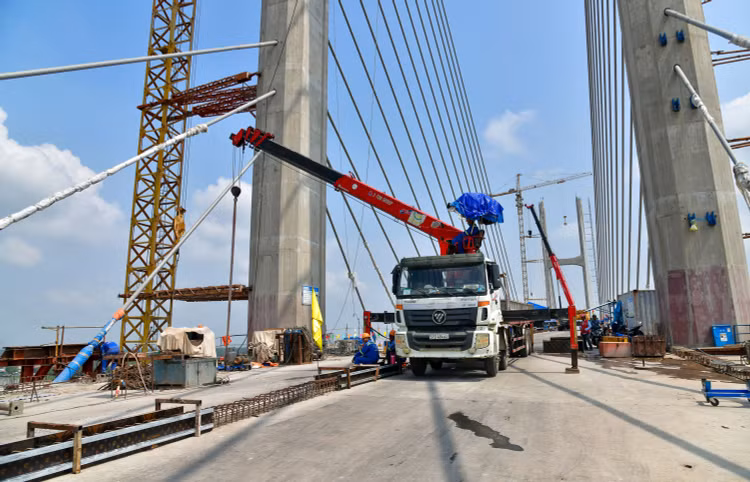 Cầu Rạch Miễu 2 đã đủ điều kiện để tiến hành hợp long. Ảnh: Hải An