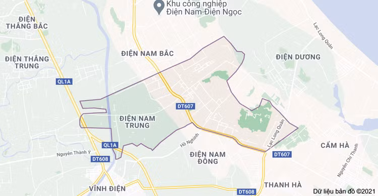 Dự án Khu đô thị phía Đông đường Trần Thủ Độ - Evergreen (thị xã Điện Bàn, tỉnh Quảng Nam) có quy mô gần 50 ha. Ảnh: Quốc Học