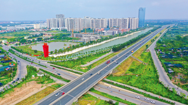 Vùng Đồng bằng sông Hồng có 4 địa phương nằm trong nhóm 10 tỉnh, thành phố có hạ tầng tốt nhất cả nước. Ảnh: Lê Tiên