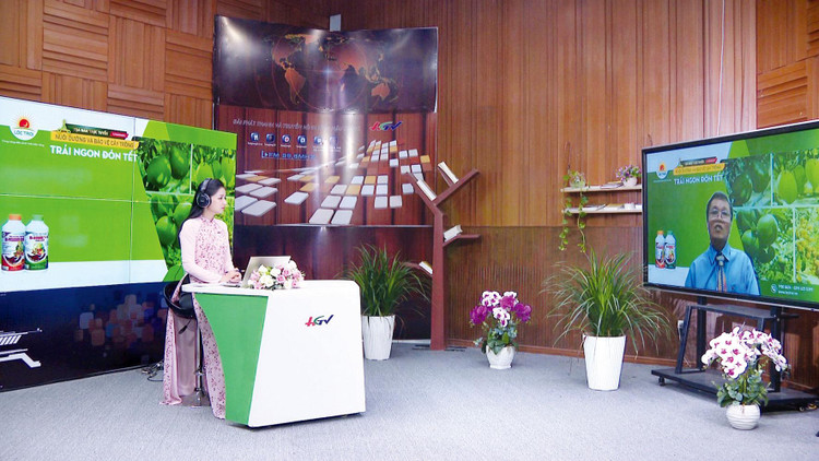 Năm 2021, Đài PT&TH tỉnh Hậu Giang tổ chức gần 60 sự kiện, tọa đàm trực tuyến trên nền tảng Internet, giúp đối tác linh hoạt kết nối với nông dân