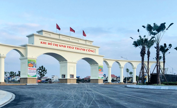 Dự án Khu đô thị sinh thái Thành Công, huyện Kinh Môn (giai đoạn 1) có diện tích 35,92 ha, tổng vốn đầu tư 546,320 tỷ đồng. Ảnh: Thanh Hương