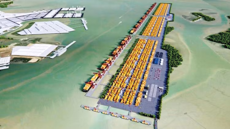 Dự án Cảng trung chuyển quốc tế Cần Giờ dự kiến được đầu tư với quy mô diện tích 571 ha. Ảnh: Song Lê