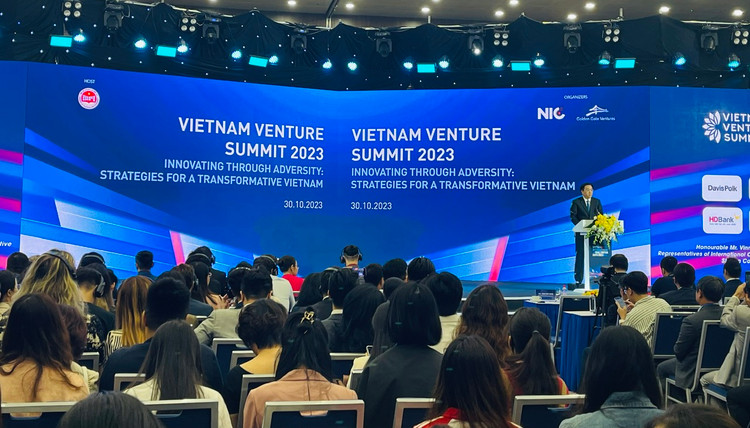 Diễn đàn Quỹ đầu tư đổi mới sáng tạo Việt Nam 2023 được tổ chức sáng 30/10. Ảnh: Việt Anh