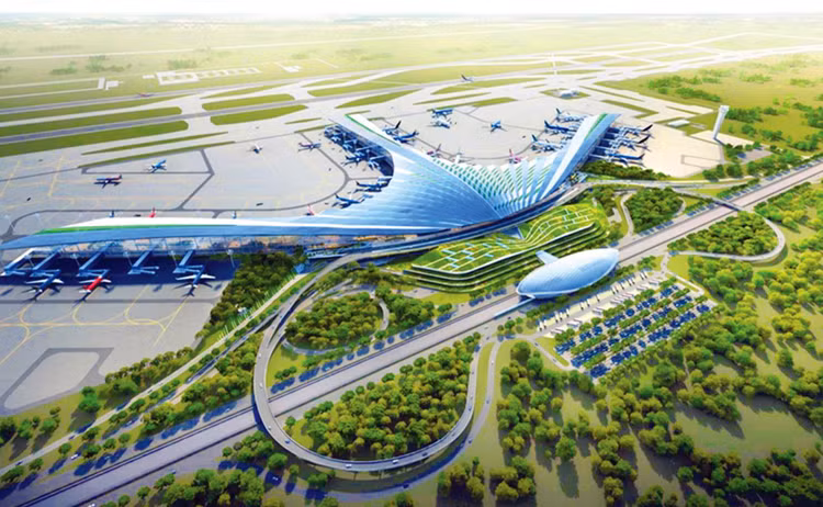 Gói thầu 5.10 có giá 35.233,712 tỷ đồng, là gói thầu lớn nhất của công trình nhà ga hành khách sân bay quốc tế Long Thành giai đoạn 1 Ảnh: Lê Tiên