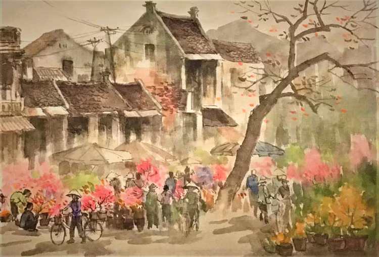 Hoa ngày Tết nguyên vẹn như lời hẹn ước trước sau, qua thăng trầm thời gian là mạch chảy tiếp dẫn giữa bao Xuân