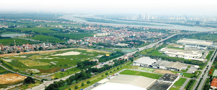 Giá đất tại Đông Anh (Hà Nội) tăng vọt theo thông tin về quy hoạch phân khu sông Hồng. Ảnh: Tiên Giang