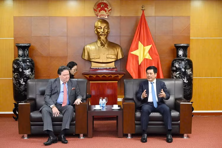 Bộ trưởng Nguyễn Hồng Diên làm việc với Đại sứ Hoa Kỳ về vấn đề thương mại