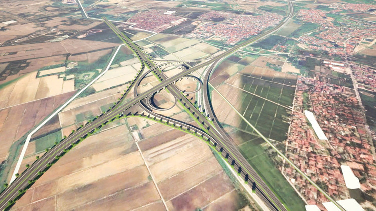 Tuyến đường Vành đai 3 qua địa bàn huyện Đông Anh có chiều dài 14,9 km, tổng mức đầu tư 8.190 tỷ đồng