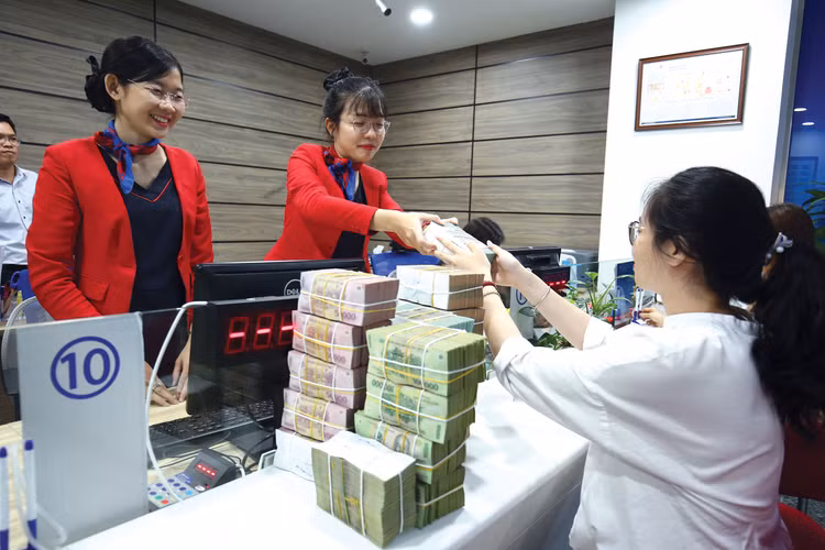 Tính đến ngày 26/6/2025, huy động vốn của các tổ chức tín dụng tăng 6,11% so với cuối năm 2024. Ảnh: Tiên Giang