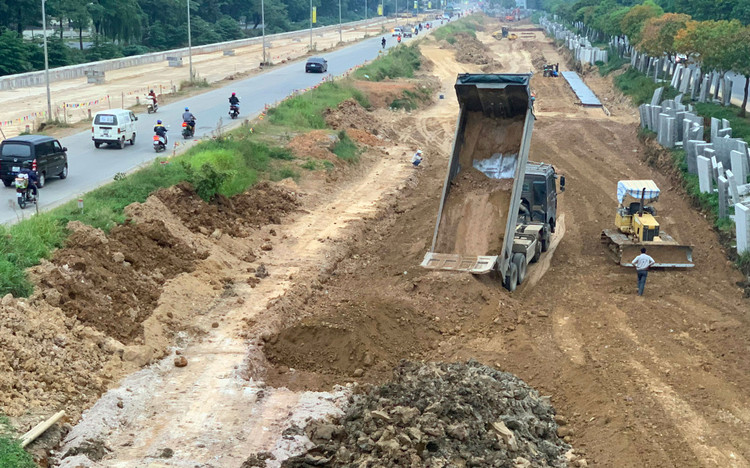 Quốc lộ 3 đoạn qua huyện Sóc Sơn sẽ được mở rộng mặt cắt ngang nền đường thông thường lên 52 m. Ảnh minh họa: Nhã Chi