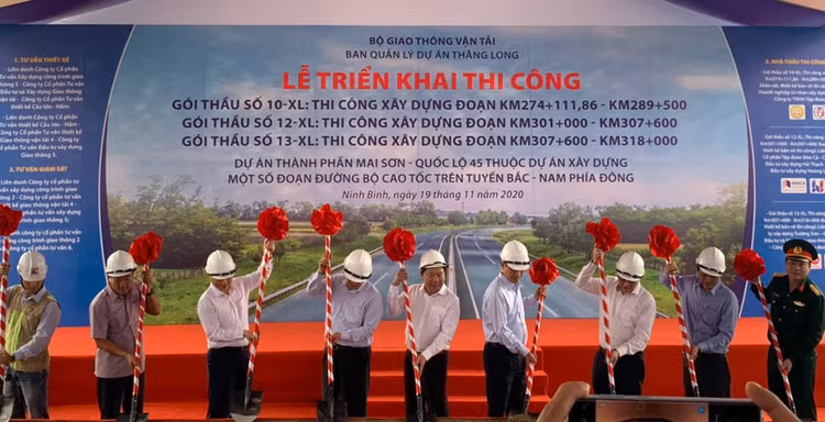 Triển khai thi công 3 gói thầu Dự án đầu tư xây dựng đoạn Mai Sơn - Quốc lộ 45