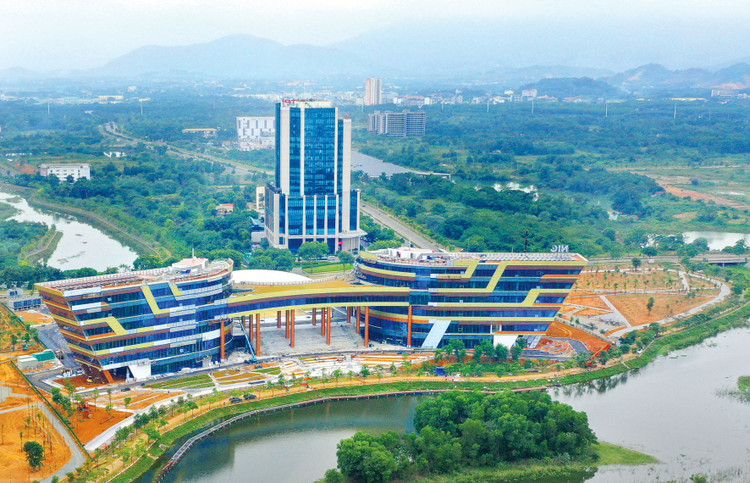 Trung tâm Đổi mới sáng tạo quốc gia tại Khu công nghệ cao Hòa Lạc. Ảnh: Lê Tiên