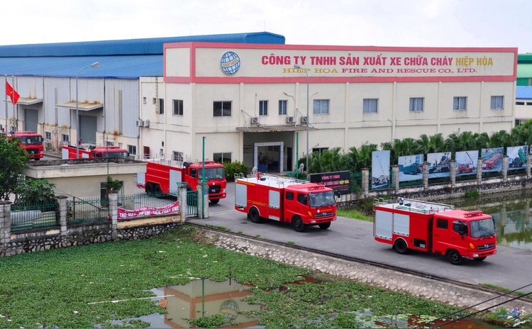 Công ty CP Tập đoàn Ô tô Hiệp Hòa hiện có 7 cụm nhà máy đặt trong quần thể 56.125 m2 tại xã Minh Đức, huyện Mỹ Hào, tỉnh Hưng Yên. Ảnh: NC st