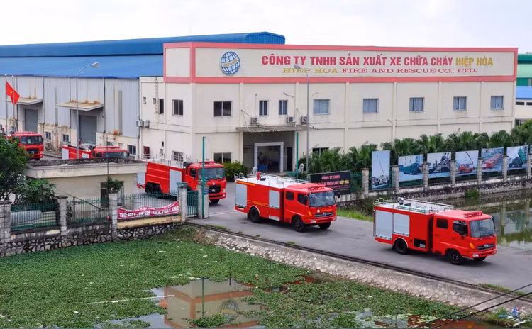 Công ty CP Tập đoàn Ô tô Hiệp Hòa hiện có 7 cụm nhà máy đặt trong quần thể 56.125 m2 tại xã Minh Đức, huyện Mỹ Hào, tỉnh Hưng Yên. Ảnh: NC st