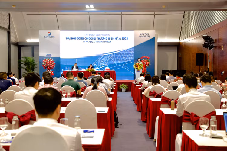 Toàn cảnh Đại hội đồng cổ đông thường niên của Công ty CP Tập đoàn Đạt Phương