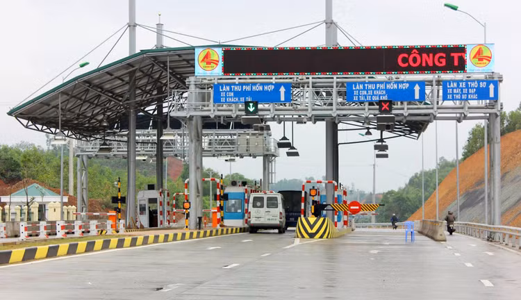 Dự án Đầu tư xây dựng tuyến đường Thái Nguyên - Chợ Mới kết hợp cải tạo, nâng cấp Quốc lộ 3 đoạn Km75 - Km100 chỉ được thu phí tại một trạm. Ảnh: Huyền Trang