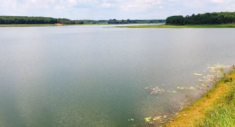 Gói thầu Khảo sát địa hình, địa chất và lập báo cáo nghiên cứu khả thi thuộc Dự án Cụm hồ tỉnh Bình Phước. Ảnh: NC st