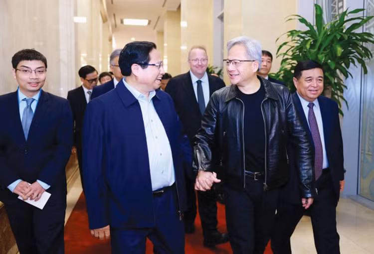 NVIDIA quyết định chọn Việt Nam là địa điểm xây dựng Trung tâm Nghiên cứu và Phát triển về AI và Trung tâm Dữ liệu AI. Ảnh: Quý Bắc