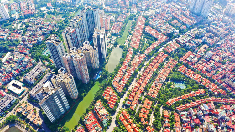 Nguồn cung đầu năm của thị trường bất động sản Hà Nội tập trung chủ yếu ở phía Tây và phía Đông Thủ đô. Ảnh: Lê Tiên