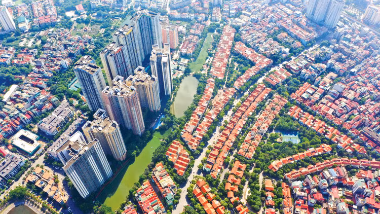 Nguồn cung đầu năm của thị trường bất động sản Hà Nội tập trung chủ yếu ở phía Tây và phía Đông Thủ đô. Ảnh: Lê Tiên