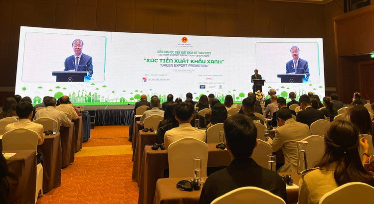 Diễn đàn Xúc tiến xuất khẩu năm 2023 tổ chức sáng 24/11. Ảnh: Nguyễn Thủy