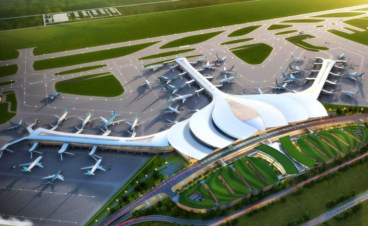 Gói thầu Thi công xây dựng và lắp đặt thiết bị công trình Nhà ga hành khách sân bay Long Thành được đấu thầu rộng rãi quốc tế không qua mạng. Ảnh: Song Lê