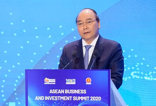 Thủ tướng tin tưởng, Hội nghị ASEAN BIS năm nay sẽ là cầu nối giữa các lãnh đạo, các nhà hoạch định chính sách với các tổ chức quốc tế và các doanh nghiệp hàng đầu khu vực - Ảnh: VGP/Quang Hiếu