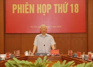 Tổng Bí thư, Chủ tịch nước Nguyễn Phú Trọng phát biểu chỉ đạo phiên họp