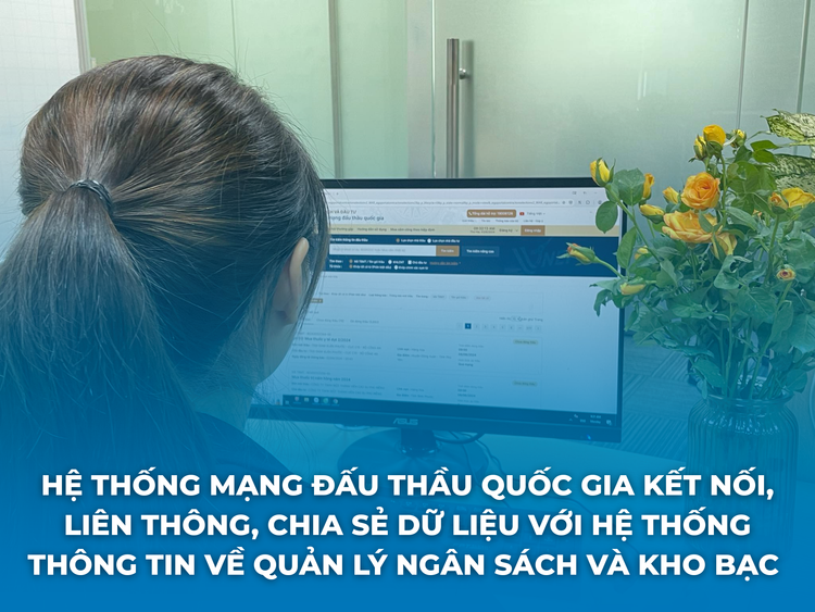 Hệ thống e-GP kết nối, liên thông, chia sẻ dữ liệu với Hệ thống thông tin về quản lý ngân sách và kho bạc