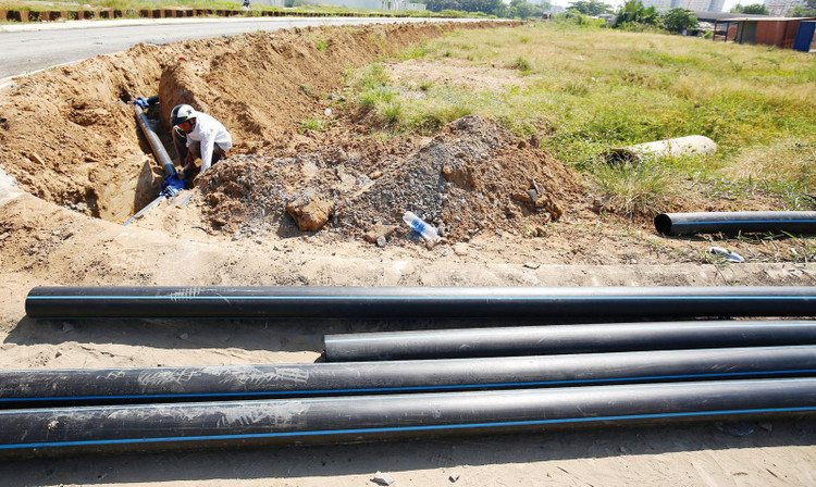 Thời gian gần đây, hầu hết các gói thầu xây dựng mà Công ty TNHH Thương mại và Dịch vụ Hoàng Anh trúng thầu đều chỉ có nhà thầu này tham dự. Ảnh: Nhã Chi